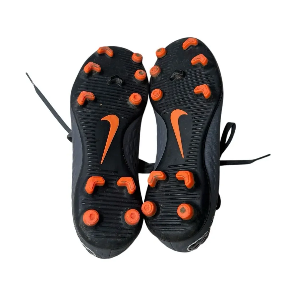 Nike Jr. Grey Orange Hypervenom Phantom 3 Academy FG AH7288-081 Size 1.5 Youth
